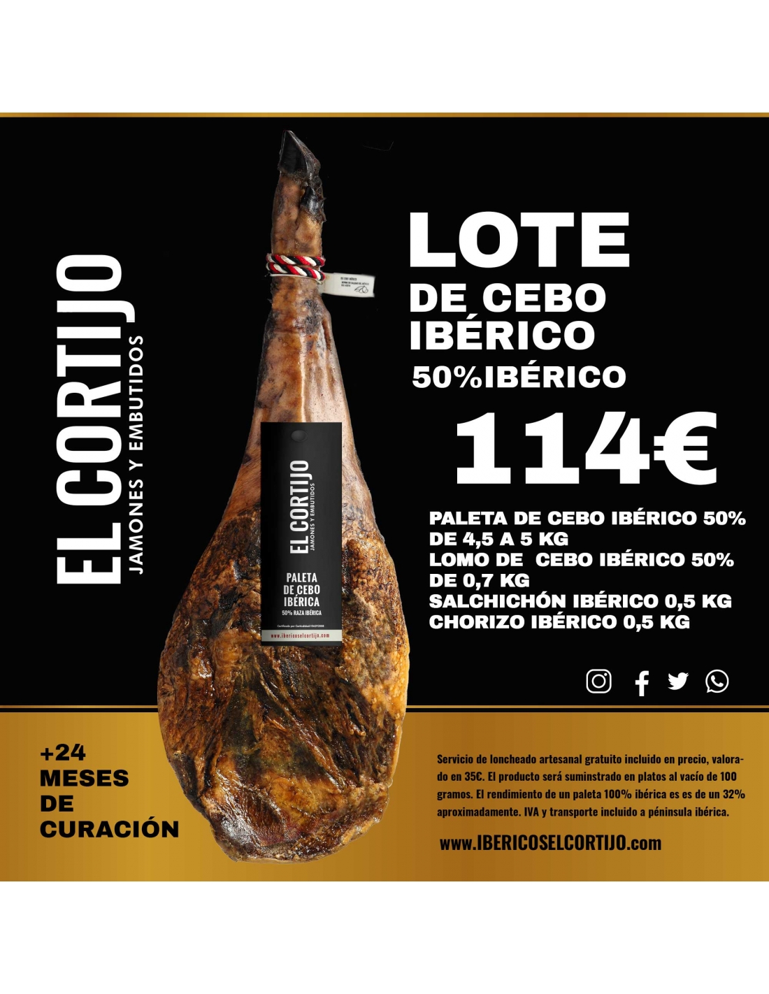 Lote Paleta de Cebo ibérico