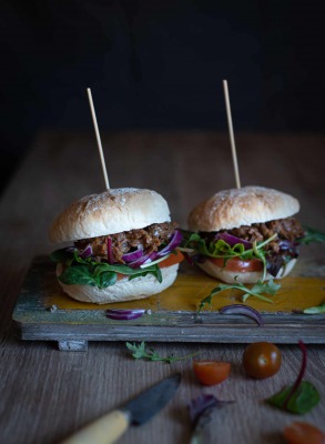 Hamburguesa de carrillera ibérica